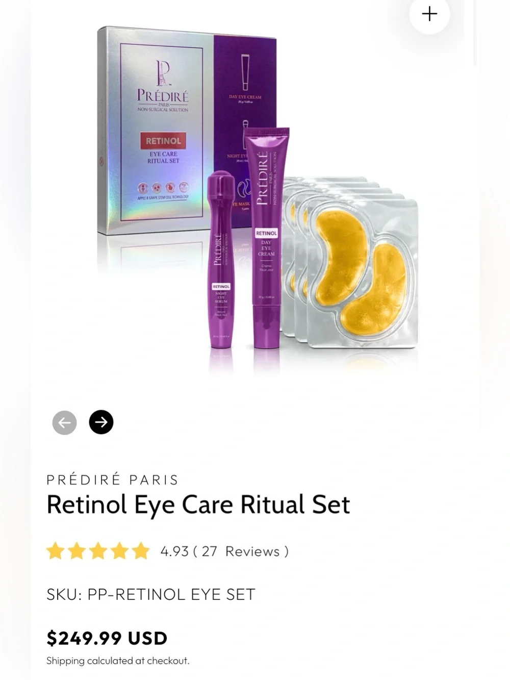 Prédiré Retinol Eye Care Ritual Set